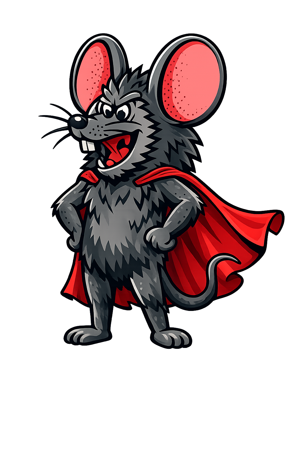 Roaring Mouse Systems superhero mouse mascot